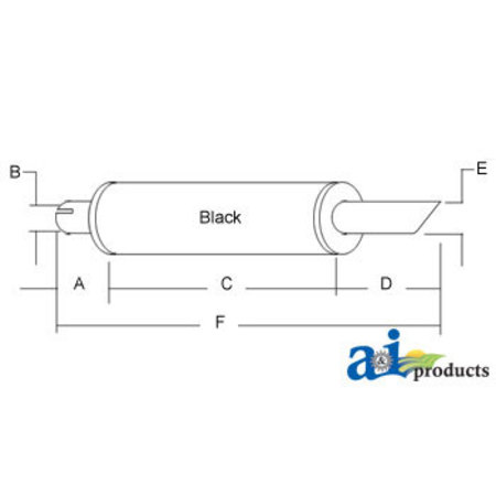 A & I PRODUCTS Muffler 31" x7" x7" A-83959846